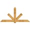 Ekena Millwork Kennewick Rough Sawn Timber Gable Bracket, Western Red Cedar, 84"W x 42"H x 4"D x 6"F, 12/12 Pitch GBW084X42X0406KEN00RWR - alternate 1